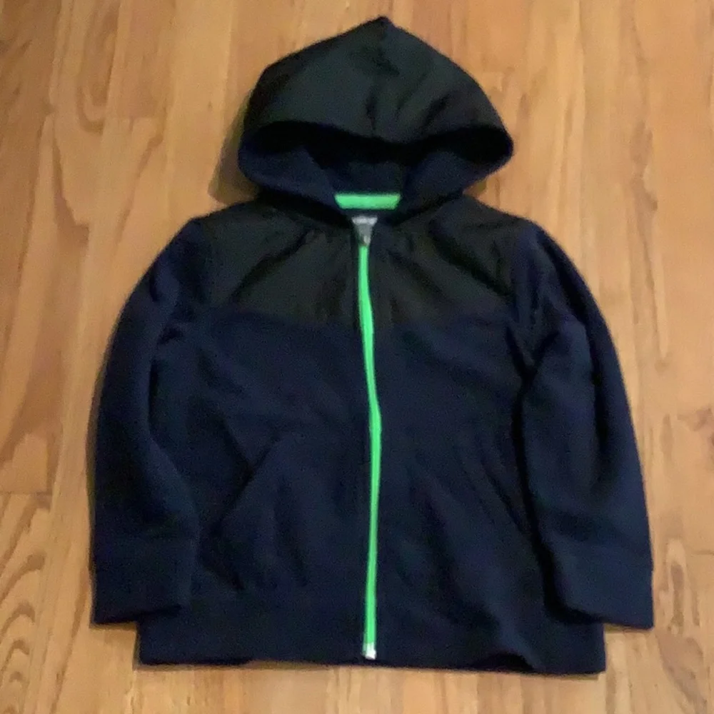 Old Navy: SWEATSHIRT Hoodie Size XS(5) Navy/Black/Electric Green